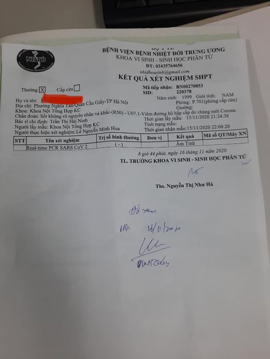Bệnh nhân P.N.M âm tính với COVID-19 - Ảnh 1.