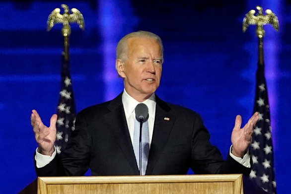 Ông Joe Biden phát biểu sau khi đắc cử Tổng thống Mỹ - Ảnh 1.
