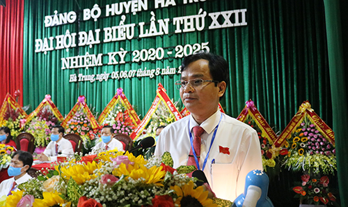 Thanh Hóa: Đại hội đại biểu Đảng bộ huyện Hà Trung lần thứ XXII, nhiệm kỳ 2020-2025 - Ảnh 1.
