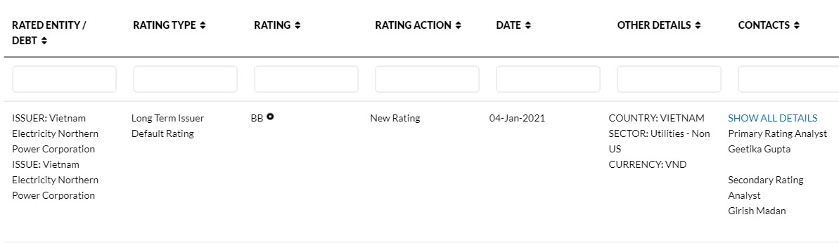 Fitch Ratings lần đầu xếp hạng tín nhiệm của EVNNPC ở mức ‘BB’ - Ảnh 1.