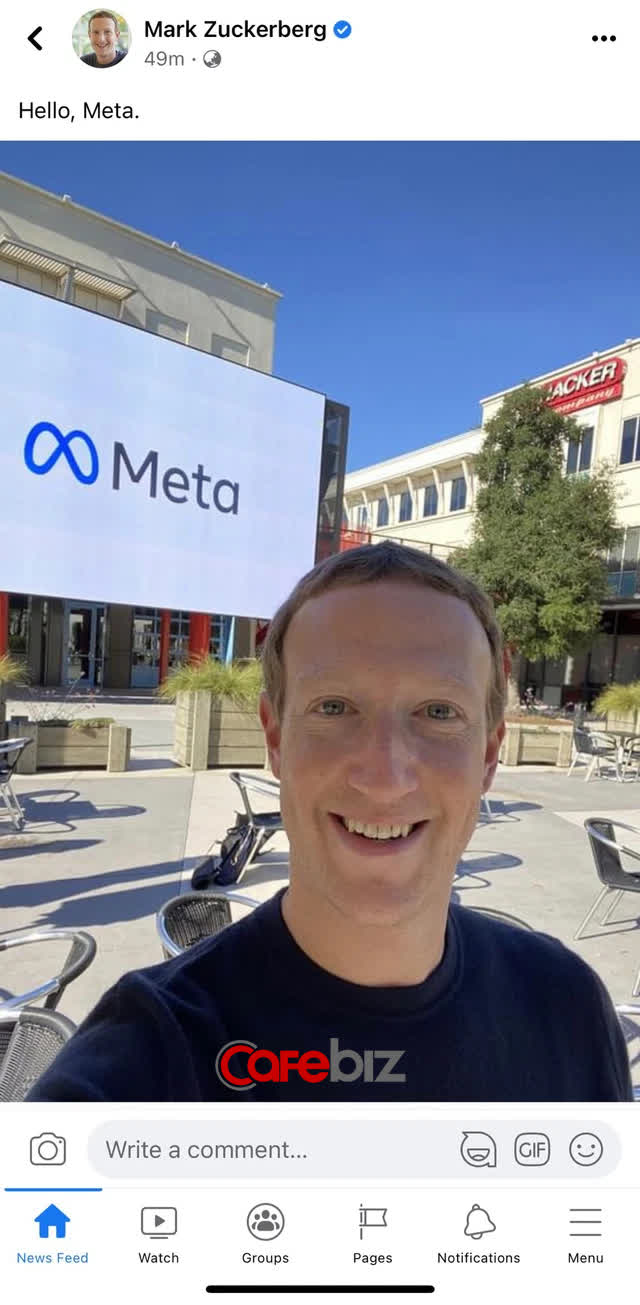 Facebook chính thức đổi tên thành Meta - Ảnh 2. Facebook chính thức đổi tên thành Meta - Ảnh 2.