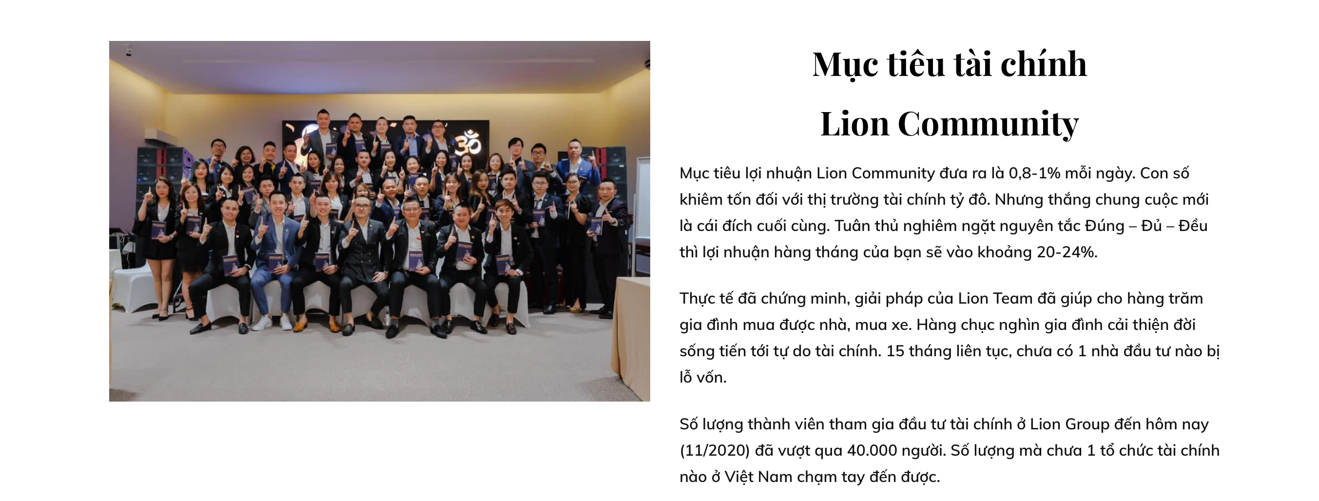 Cảnh báo mô hình đầu tư forex Lion Group: Tuyên bố ngồi không cũng lãi 20-24%/tháng, hơn 40.000 nhà đầu tư chưa ai bị lỗ đồng nào? - Ảnh 1. Cảnh báo mô hình đầu tư forex Lion Group: Tuyên bố ngồi không cũng lãi 20-24%/tháng, hơn 40.000 nhà đầu tư chưa ai bị lỗ đồng nào? - Ảnh 1.