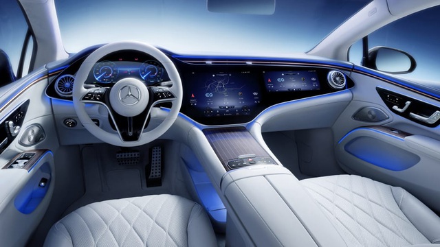 Siêu phẩm xe điện EQS của Mercedes-Benz tiếp tục lộ thông số: chạy gần 800 km cho một lần sạc - Ảnh 3. Siêu phẩm xe điện EQS của Mercedes-Benz tiếp tục lộ thông số: chạy gần 800 km cho một lần sạc - Ảnh 3.