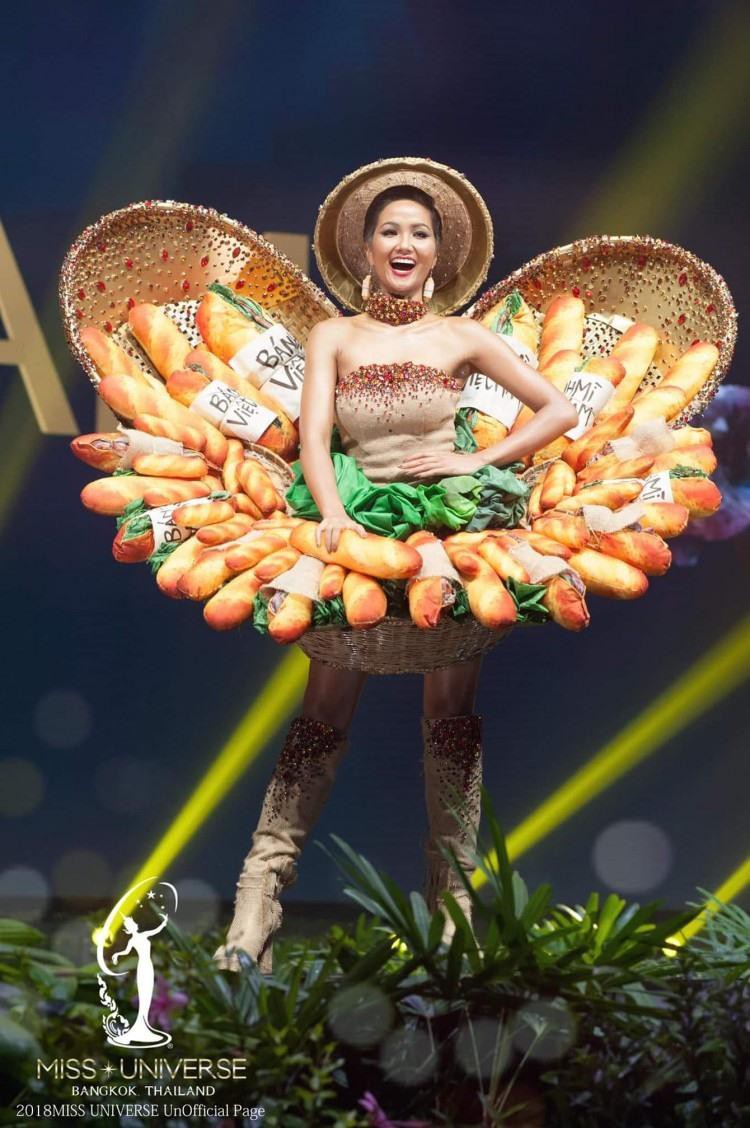 Trang phục &quot;Bánh mỳ&quot; của H'Hen Niê lọt Top 10 trang phục dân tộc đẹp nhất thập kỷ cuộc thi Miss Universe  - Ảnh 1.
