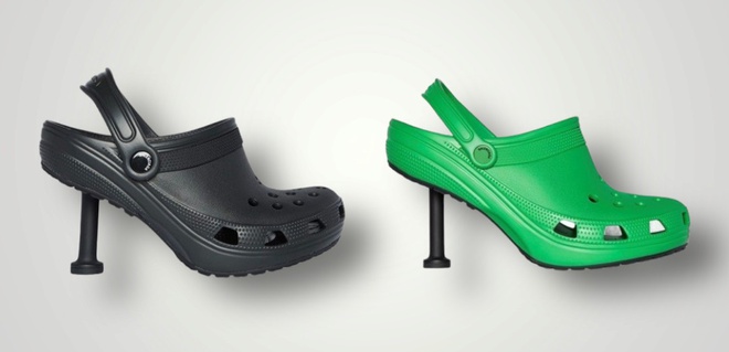 Thương hiệu xa xỉ Balenciaga tung mẫu dép cao gót Crocs có giá dự kiến 1.000 USD - Ảnh 1.