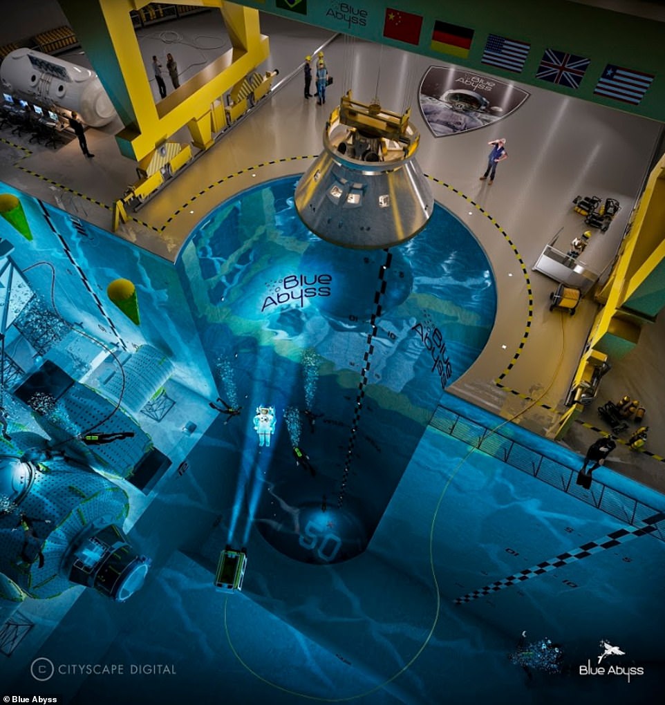 Đây sẽ bể bơi sâu nhất thế giới: Công xây dựng mất 150 triệu bảng, kích thước bằng 17 bể bơi chuẩn Olympic, người thường đừng mơ vào được - Ảnh 1.