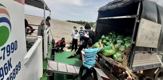 Tiền Giang khởi hành những chuyến vận chuyển luồng xanh đường thuỷ đưa nông sản đến với TP.Hồ Chí Minh - Ảnh 2.