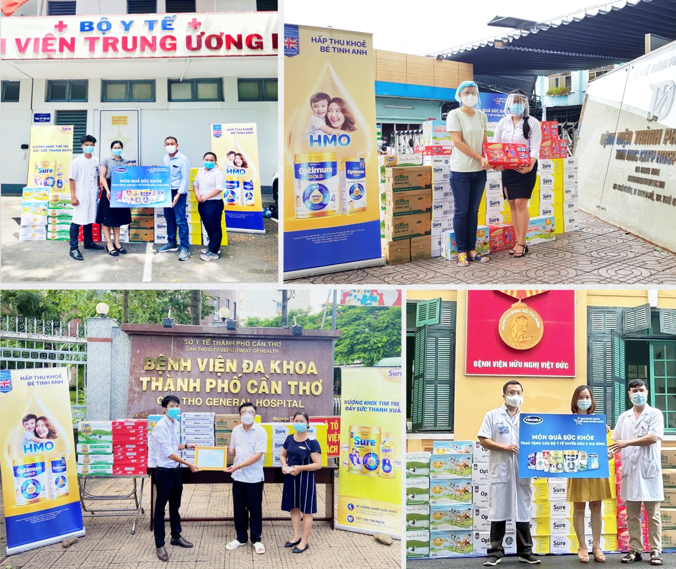 Vượt khó khăn giãn cách, Vinamilk thực hiện chuỗi hoạt động tiếp sức tuyến đầu tại 50 bệnh viện trên cả nước - Ảnh 4. Vượt khó khăn giãn cách, Vinamilk thực hiện chuỗi hoạt động tiếp sức tuyến đầu tại 50 bệnh viện trên cả nước - Ảnh 4.