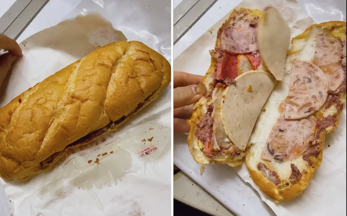 Review bánh mì xịn nhất Sài Gòn giá 110k/ổ của một vị khách: Mở ra hết hồn vì nhìn như đôi dép? - Ảnh 3. Review bánh mì xịn nhất Sài Gòn giá 110k/ổ của một vị khách: Mở ra hết hồn vì nhìn như đôi dép? - Ảnh 3.
