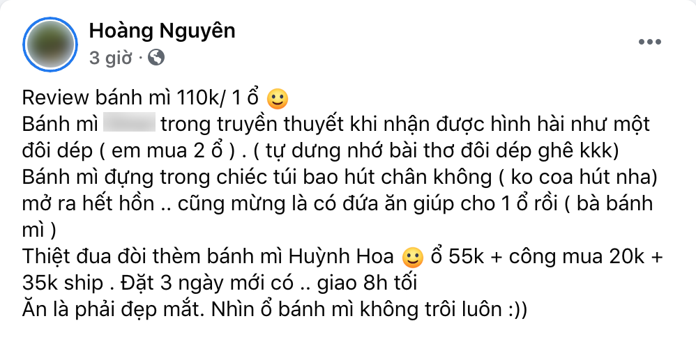 Review bánh mì xịn nhất Sài Gòn giá 110k/ổ của một vị khách: Mở ra hết hồn vì nhìn như đôi dép? - Ảnh 2. Review bánh mì xịn nhất Sài Gòn giá 110k/ổ của một vị khách: Mở ra hết hồn vì nhìn như đôi dép? - Ảnh 2.