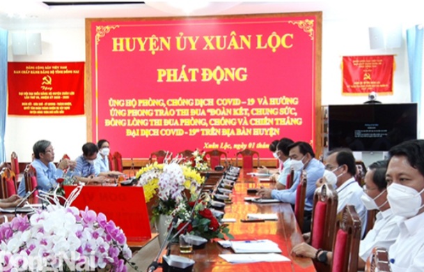 Huyện Xuân Lộc (Đồng Nai): Phát động phong trào ủng hộ phòng, chống dịch Covid-19 - Ảnh 2.