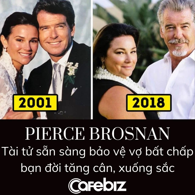 Chồng nhà người ta: Vợ bị chê béo, ‘Điệp viên 007’ Pierce Brosnan tuyên bố vẫn yêu từng đường cong, chứng minh mối tình 27 năm với 3 lần hoãn cưới - Ảnh 1. Chồng nhà người ta: Vợ bị chê béo, ‘Điệp viên 007’ Pierce Brosnan tuyên bố vẫn yêu từng đường cong, chứng minh mối tình 27 năm với 3 lần hoãn cưới - Ảnh 1.