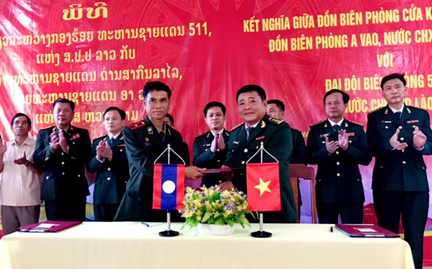 Quảng Trị: Tổ chức kết nghĩa Đồn biên phòng Việt Nam và Lào - Ảnh 4.