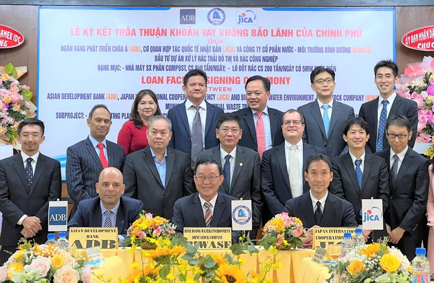 JICA và BIWASE ký hợp đồng tín dụng “dự án phát điện sử dụng nguồn nhiệt từ xử lý rác thải” tại Việt Nam - Ảnh 1.
