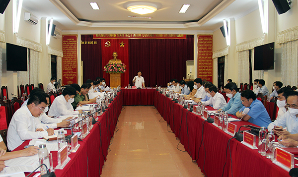 Nghệ An: Ban Thường vụ Tỉnh ủy họp phiên thường kỳ tháng 3 - Ảnh 1.