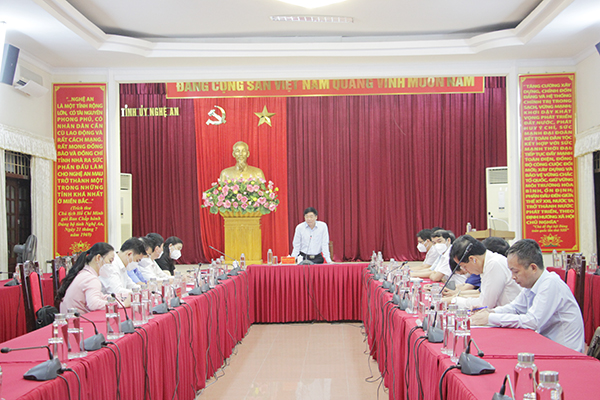 Nghệ An: Thường trực Tỉnh ủy giao ban, triển khai công tác trọng tâm quý II năm 2022 - Ảnh 1.