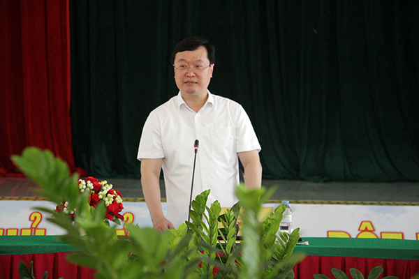 Nghệ An: Chủ tịch UBND tỉnh Nguyễn Đức Trung làm việc với lãnh đạo huyện Tân Kỳ và tham quan một số mô hình kinh tế trên địa bàn huyện. - Ảnh 4.