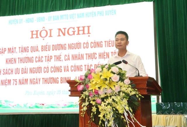 UBND huyện Phú Xuyên (Hà Nội) phối hợp với Công ty cổ phần sữa Natrumax Việt Nam gặp mặt, tri ân người có công  - Ảnh 2.