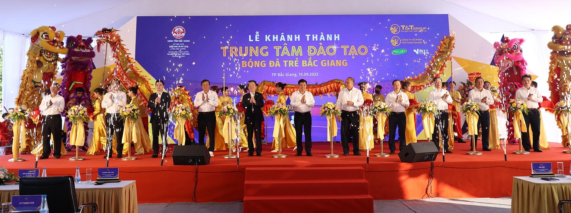 Hanoi FC khánh thành Trung tâm đào tạo bóng đá trẻ tại tỉnh Bắc Giang - Ảnh 1.