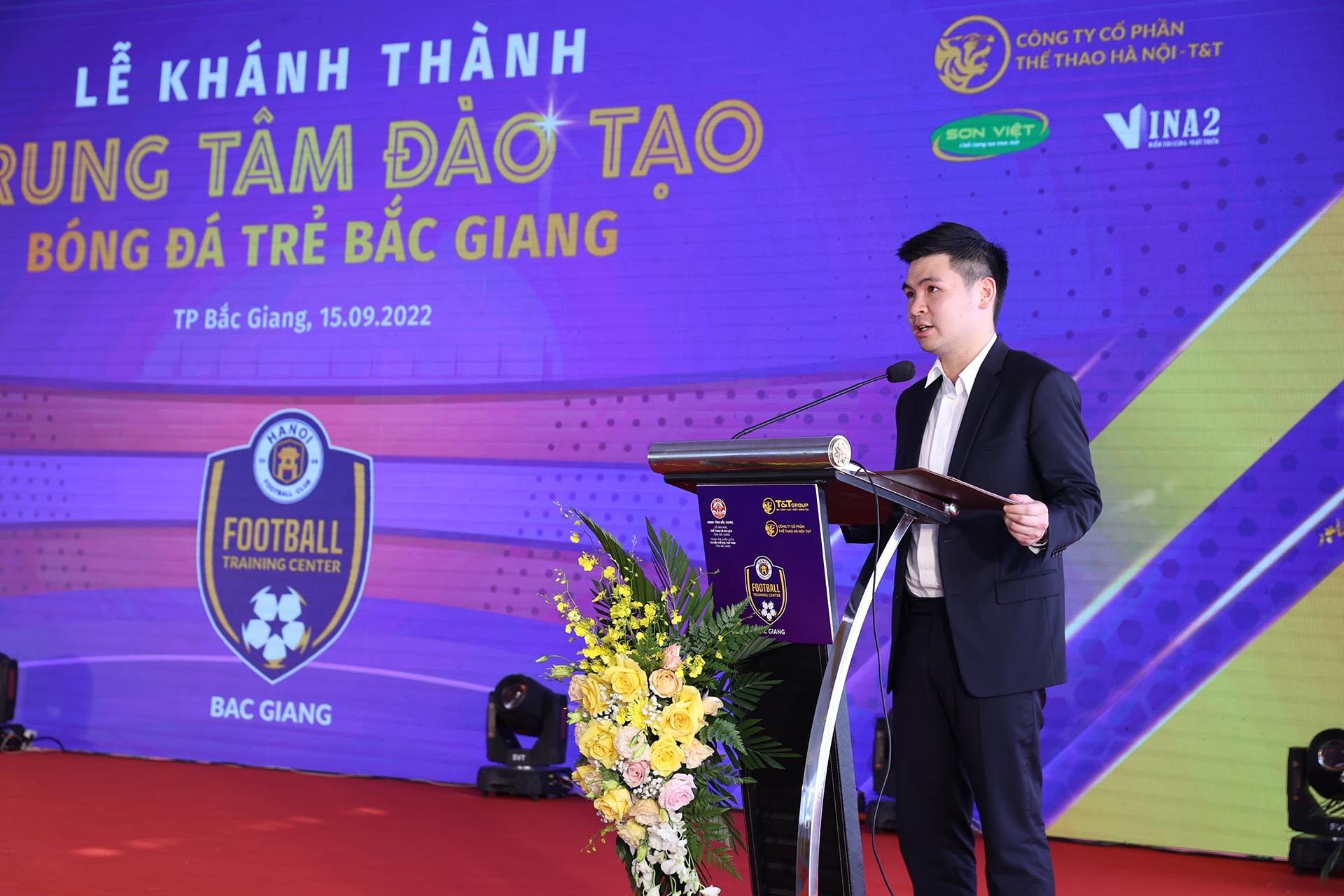 Hanoi FC khánh thành Trung tâm đào tạo bóng đá trẻ tại tỉnh Bắc Giang - Ảnh 3.