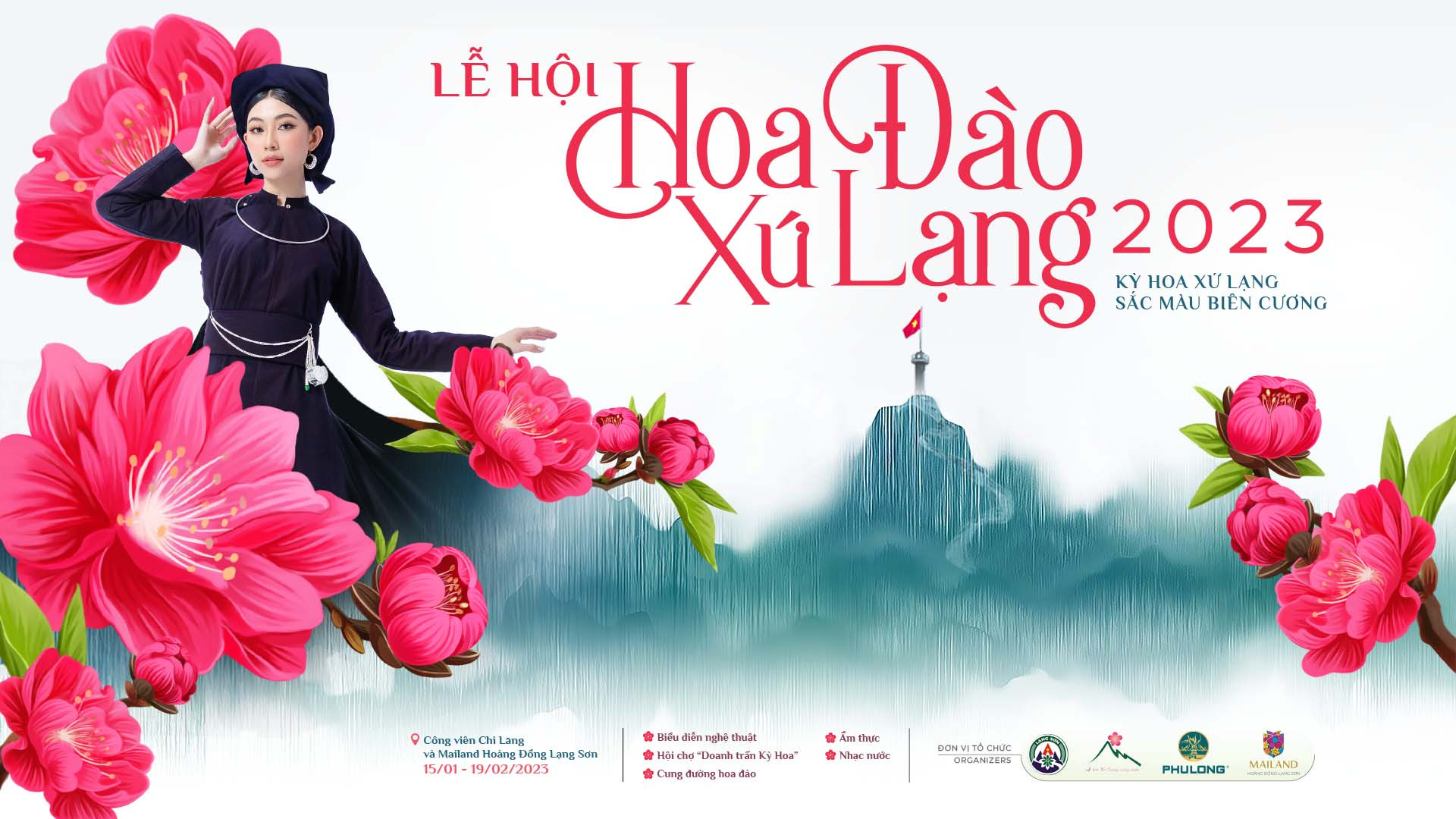 Lễ hội Hoa Đào Lạng Sơn 2023 - &quot;Kỳ hoa xứ Lạng, sắc màu biên cương&quot; - Ảnh 1.