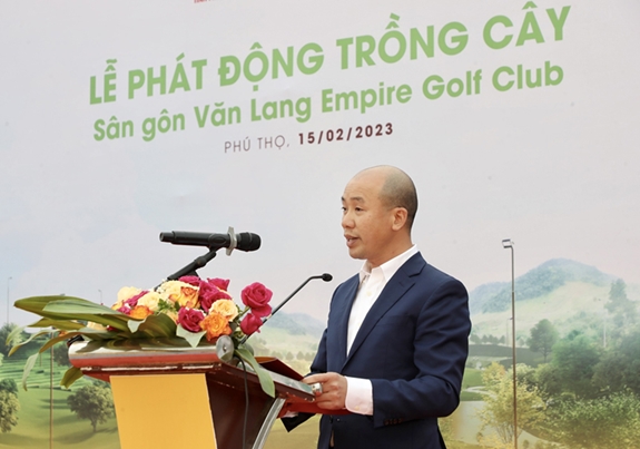 Phát động trồng cây phủ xanh 16ha dự án sân golf tại tỉnh Phú Thọ - Ảnh 1.