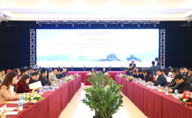 Hà Giang: Hội nghị gặp mặt đối thoại các doanh nghiệp, tổ chức, cá nhân kinh doanh dịch vụ du lịch năm 2023 - Ảnh 1.