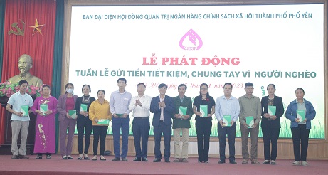 TP. Phổ Yên, Thái Nguyên: Phát động 'Tuần lễ gửi tiền tiết kiệm chung tay vì người nghèo' năm 2023 - Ảnh 4.