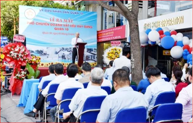 Quận 10, TP.Hồ Chí Minh: Tổ chức Lễ ra mắt Phố chuyên doanh vật liệu xây dựng  - Ảnh 1.