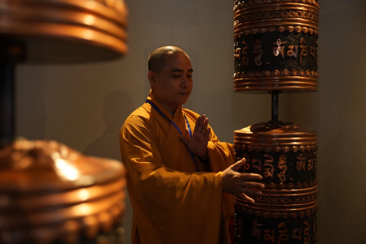 Núi Bà Đen đón hơn 400 tăng ni sư tham dự ngày hội Phật giáo lớn nhất tại Tây Ninh - Ảnh 7.
