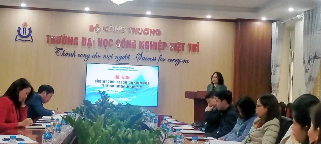 Trường ĐH Công nghiệp Việt Trì: Nhiều hoạt động nổi bật trong công tác Công đoàn năm 2023- Ảnh 1.