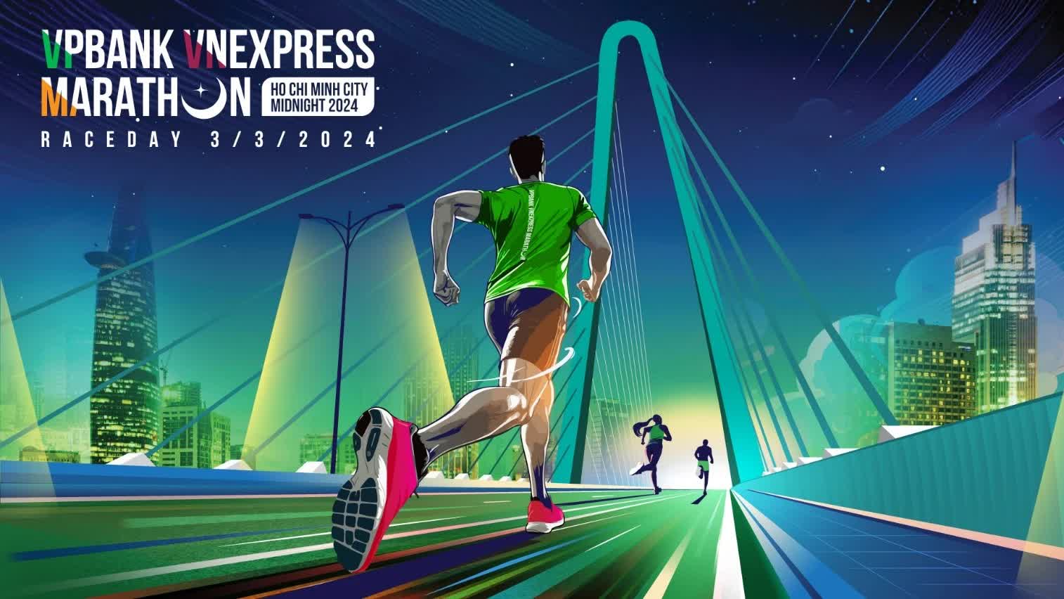 VnExpress Marathon Ho Chi Minh City Midnight 2024 trở lại với sự đồng hành của VPBank- Ảnh 1.