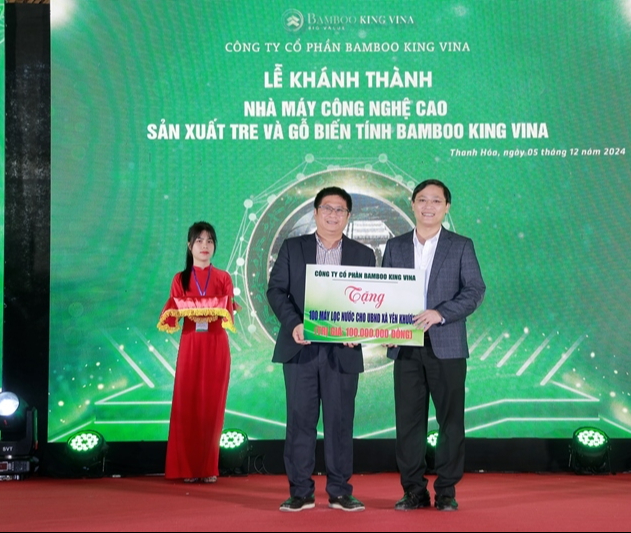 Thanh Hóa: Khánh thành Nhà máy sản xuất tre và gỗ biến tính Bamboo King Vina- Ảnh 4.