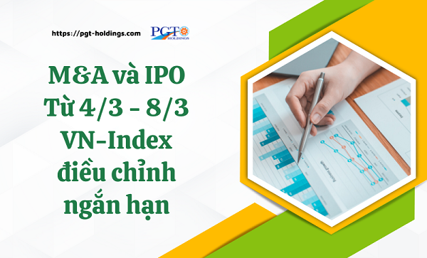 M&A và IPO (Từ 4/3 - 8/3): VN-Index điều chỉnh ngắn hạn- Ảnh 1.