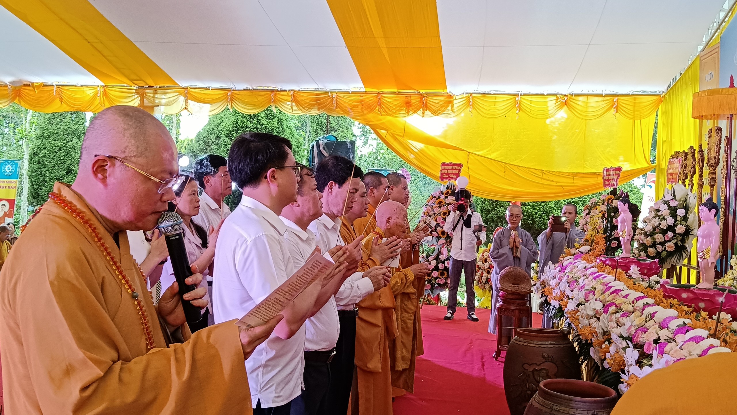 Thái Bình: Chùa Phúc Khánh tổ chức Đại lễ Phật Đản năm 2024- Ảnh 6.