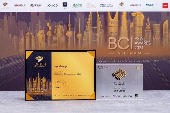 Giải thưởng danh giá BCI Asia Awards 2024 gọi tên Sun Group là "Chủ đầu tư hàng đầu Việt Nam"- Ảnh 2.