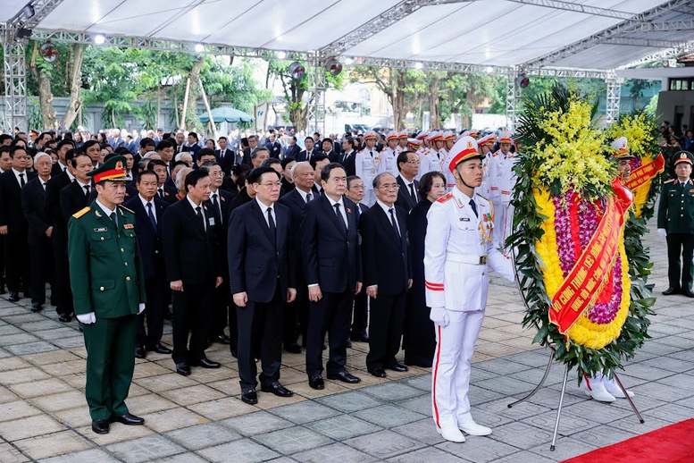 TRỰC TIẾP: LỄ TRUY ĐIỆU VÀ LỄ AN TÁNG TỔNG BÍ THƯ NGUYỄN PHÚ TRỌNG- Ảnh 37.