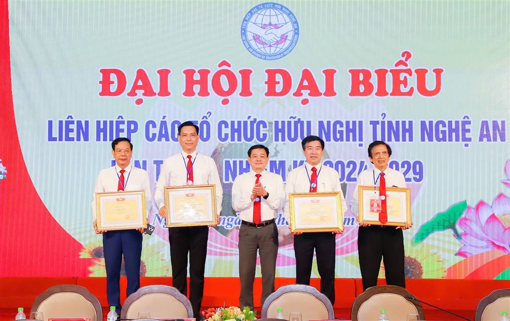 Đại hội đại biểu Liên hiệp các tổ chức hữu nghị tỉnh Nghệ An lần thứ VI, nhiệm kỳ 2024 - 2029- Ảnh 13.