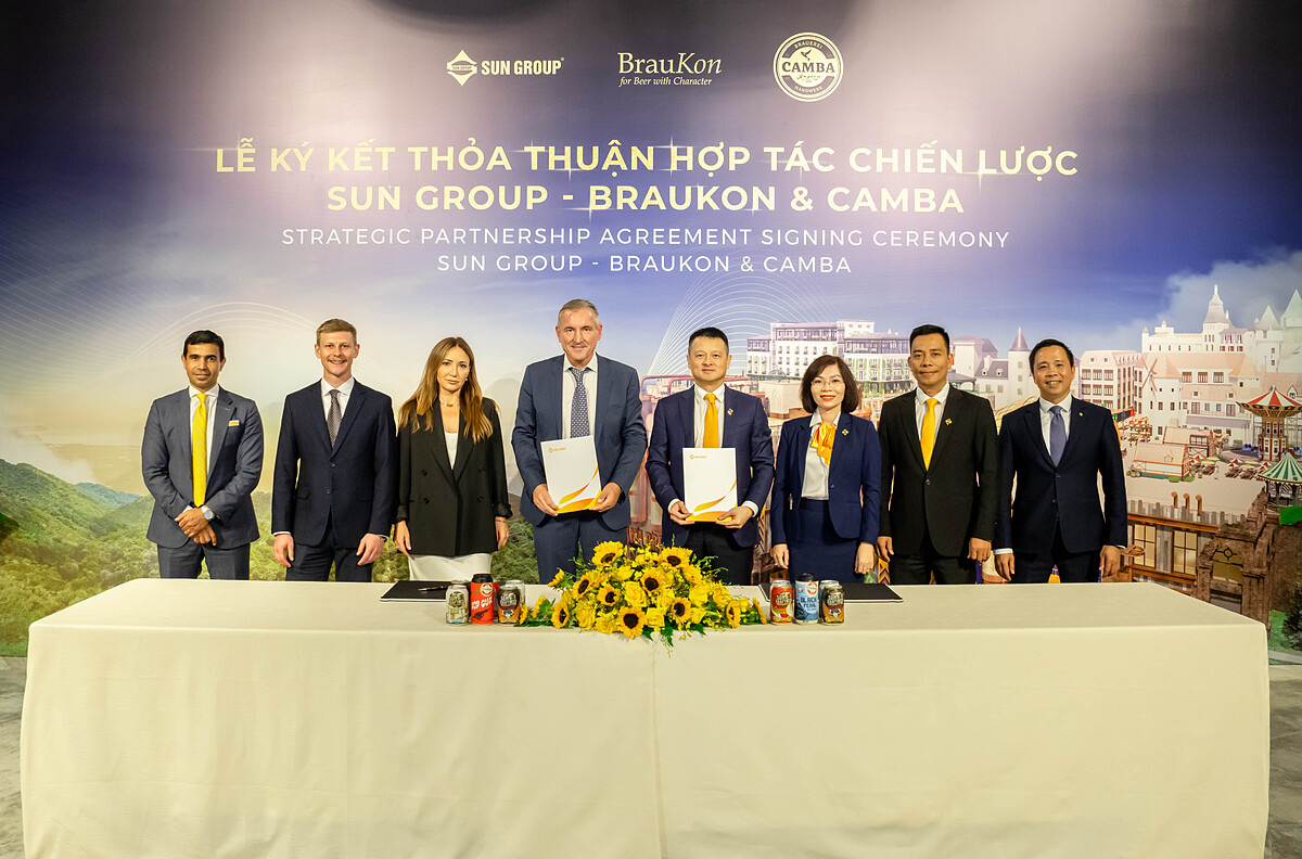 Sun Group hợp tác chiến lược với thương hiệu sản xuất bia danh tiếng BrauKon & Camba- Ảnh 1.