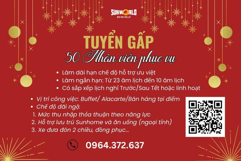 Tuyển dụng nhân viên thời vụ tại khu du lịch Bà Nà và núi Bà Đen- Ảnh 2.