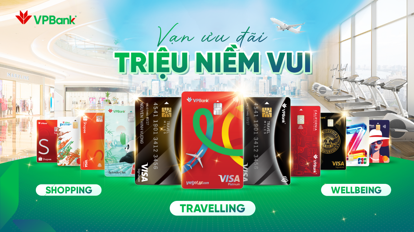 VPBank định hình “bản đồ vạn ưu đãi” qua 3 lĩnh vực thiết yếu Shopping - Travelling - Wellbeing- Ảnh 1. VPBank định hình “bản đồ vạn ưu đãi” qua 3 lĩnh vực thiết yếu Shopping - Travelling - Wellbeing- Ảnh 1.