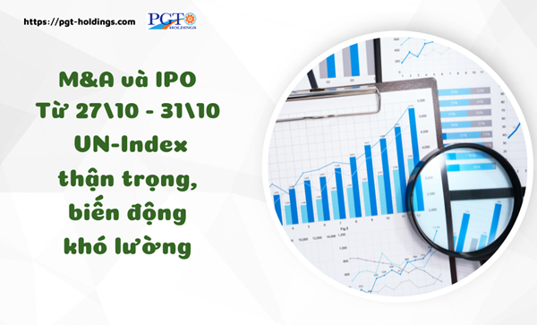 M&A và IPO (Từ 27/10 - 31/10): VN-Index thận trọng, biến động khó lường- Ảnh 1.