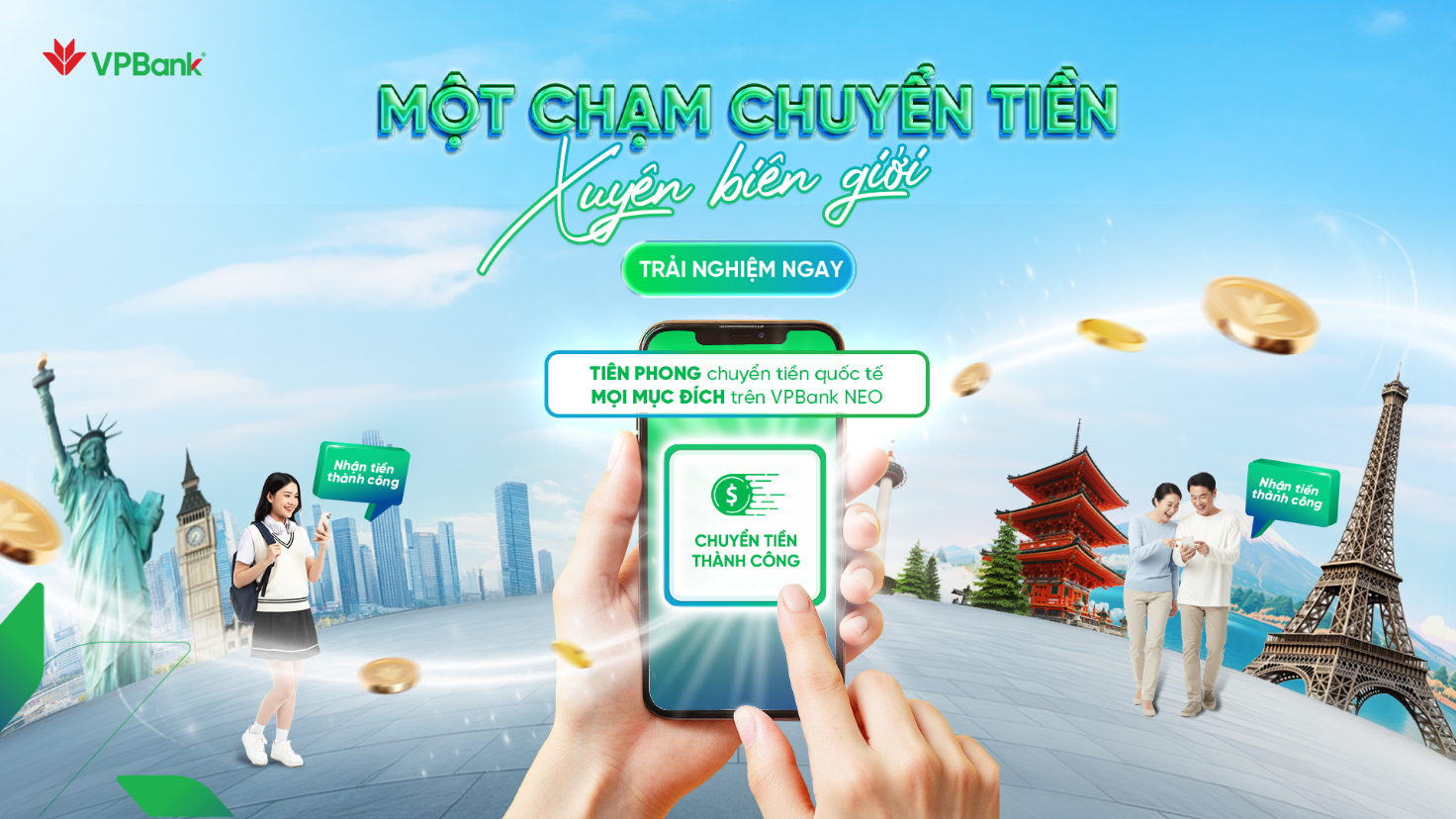 VPBank tiên phong nâng cấp chuyển tiền quốc tế trực tuyến: Kết nối toàn cầu, giao dịch mọi nơi- Ảnh 1. VPBank tiên phong nâng cấp chuyển tiền quốc tế trực tuyến: Kết nối toàn cầu, giao dịch mọi nơi- Ảnh 1.