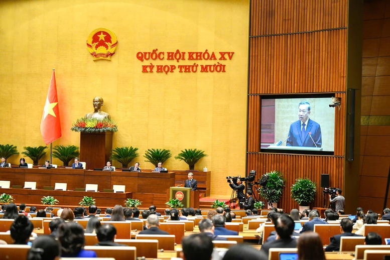 Những tuyên bố mang tính đổi mới sâu sắc của Tổng Bí thư trước Quốc hội- Ảnh 1. Những tuyên bố mang tính đổi mới sâu sắc của Tổng Bí thư trước Quốc hội- Ảnh 1.