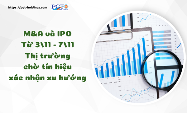 M&A và IPO (Từ 3/11 - 7/11): Thị trường chờ tín hiệu xác nhận xu hướng- Ảnh 1. M&A và IPO (Từ 3/11 - 7/11): Thị trường chờ tín hiệu xác nhận xu hướng- Ảnh 1.