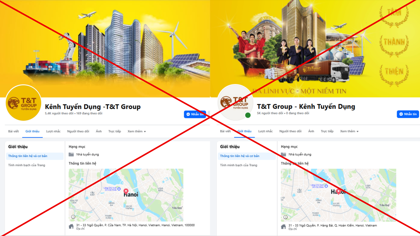 Cảnh giác trước chiêu trò lừa đảo, giả mạo tuyển dụng T&T Group trên mạng xã hội- Ảnh 2.