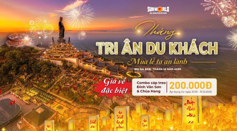 Vé cáp treo lên núi Bà Đen chỉ 200.000 đồng trong tháng cuối năm- Ảnh 1.
