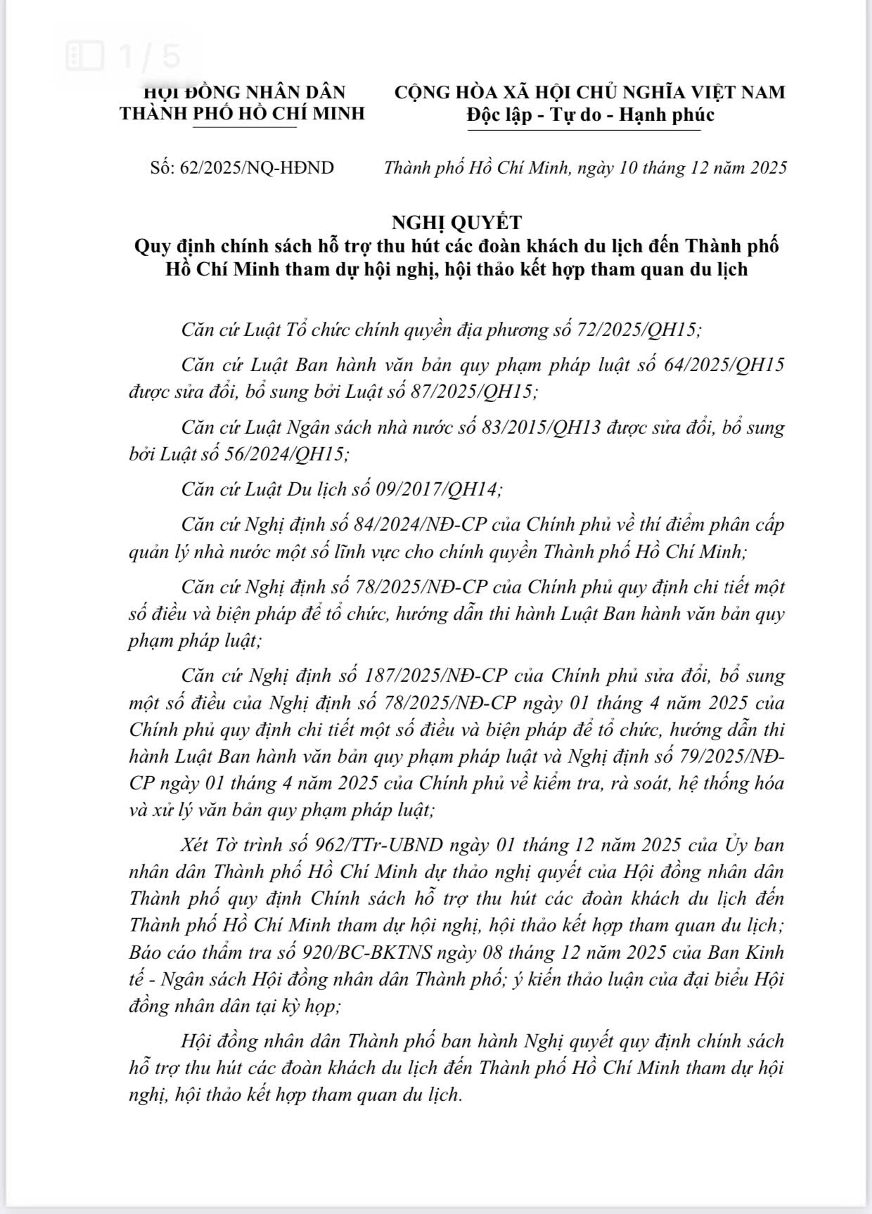 TP. HCM: Tiên phong ban hành chính sách đặc thù hỗ trợ du lịch MICE- Ảnh 1.