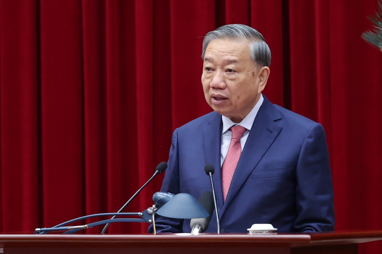 Phát biểu của Tổng Bí thư Tô Lâm khai mạc Hội nghị Trung ương 15 khóa XIII- Ảnh 1.