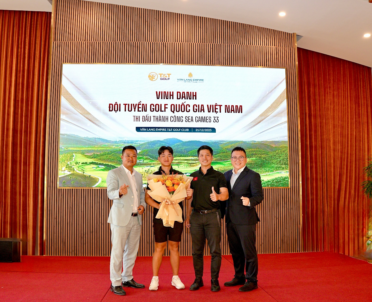 T&T Golf và Vietravel Airlines vinh danh, tiếp sức Đội tuyển Golf Quốc gia Việt Nam sau SEA Games 33- Ảnh 1.